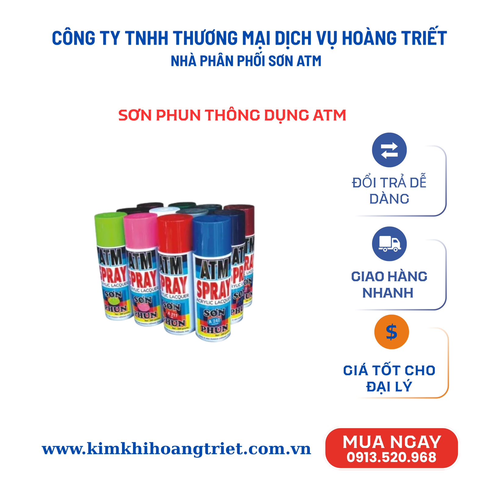 Sơn Phun Thông Dụng ATM