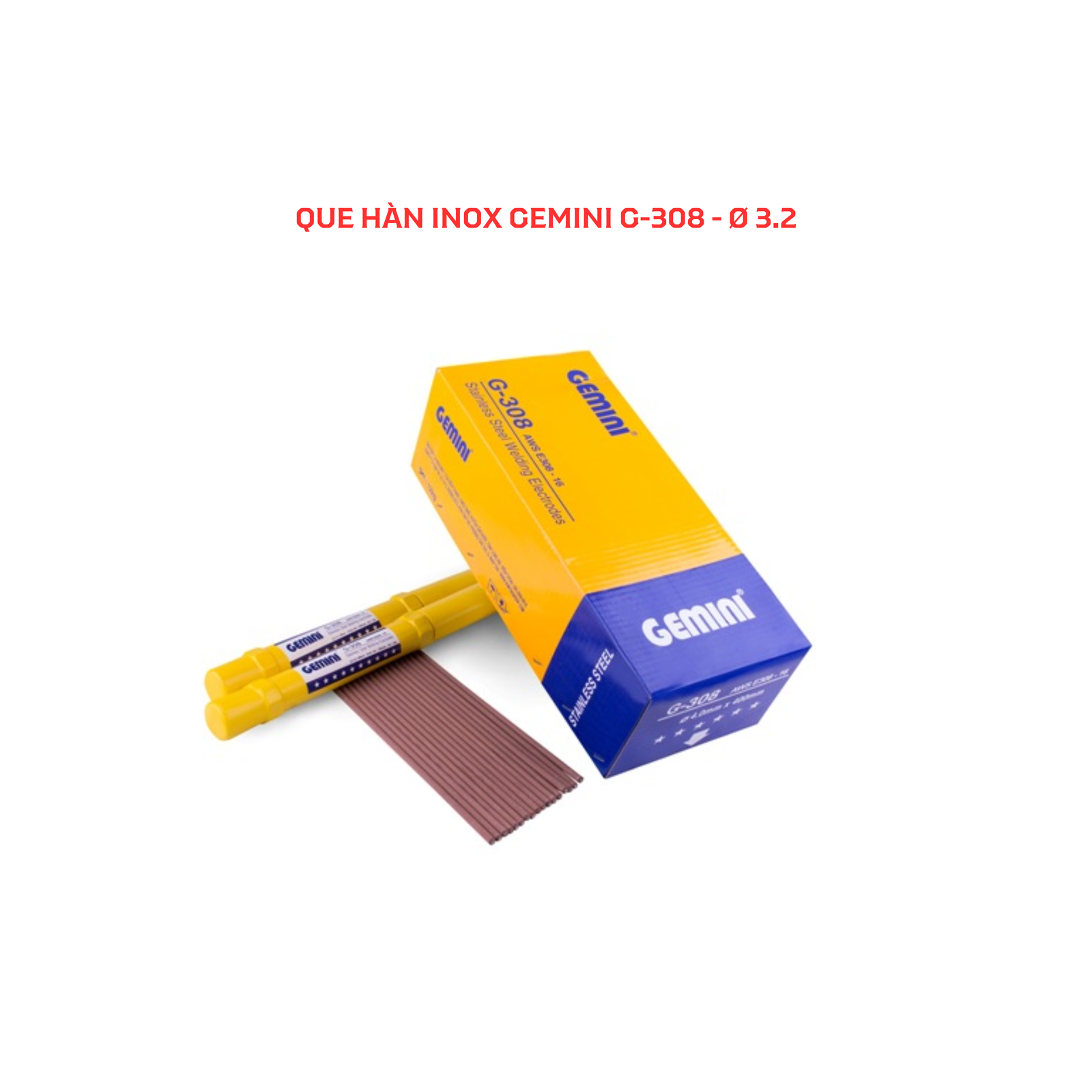 Que hàn inox Gemini G-308 - Ø 3.2